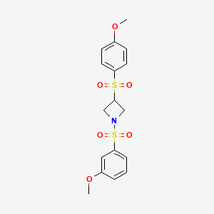 1-((3-Methoxyphenyl)sulfonyl)-3-((4-methoxyphenyl)sulfonyl)azetidine