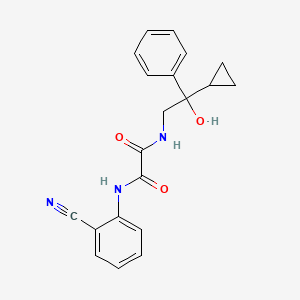 molecular formula C20H19N3O3 B2509034 N1-(2-氰基苯基)-N2-(2-环丙基-2-羟基-2-苯基乙基)草酰胺 CAS No. 1448077-14-2
