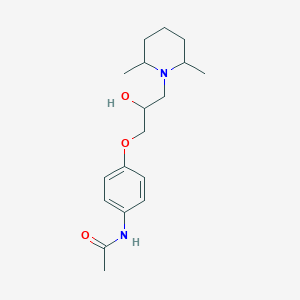 N-(4-(3-(2,6-dimethylpiperidin-1-yl)-2-hydroxypropoxy)phenyl)acetamide