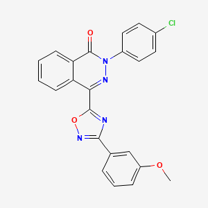 2-(4-chlorophenyl)-4-[3-(3-methoxyphenyl)-1,2,4-oxadiazol-5-yl]phthalazin-1(2H)-one