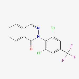 2-[2,6-Dichloro-4-(trifluoromethyl)phenyl]phthalazin-1-one