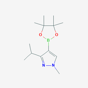 1-methyl-3-(propan-2-yl)-4-(tetramethyl-1,3,2-dioxaborolan-2-yl)-1H-pyrazole