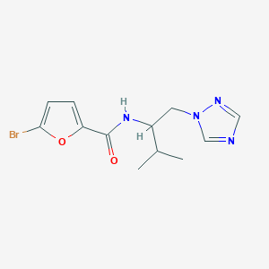 5-bromo-N-(3-methyl-1-(1H-1,2,4-triazol-1-yl)butan-2-yl)furan-2-carboxamide