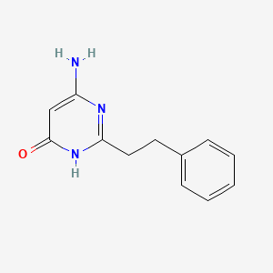 molecular formula C12H13N3O B2509072 6-amino-2-phenethylpyrimidin-4(3H)-one CAS No. 58579-03-6