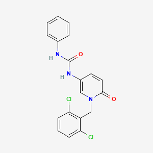 N-[1-(2,6-dichlorobenzyl)-6-oxo-1,6-dihydro-3-pyridinyl]-N'-phenylurea