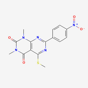 1,3-Dimethyl-5-methylsulfanyl-7-(4-nitrophenyl)pyrimido[4,5-d]pyrimidine-2,4-dione