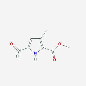 molecular formula C8H9NO3 B2509081 methyl 5-formyl-3-methyl-1H-pyrrole-2-carboxylate CAS No. 1554586-97-8