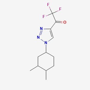 molecular formula C12H16F3N3O B2509083 1-[1-(3,4-Dimethylcyclohexyl)triazol-4-yl]-2,2,2-trifluoroethanone CAS No. 1561280-62-3