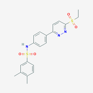 N-(4-(6-(ethylsulfonyl)pyridazin-3-yl)phenyl)-3,4-dimethylbenzenesulfonamide