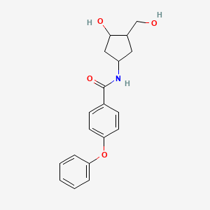 N-(3-hydroxy-4-(hydroxymethyl)cyclopentyl)-4-phenoxybenzamide
