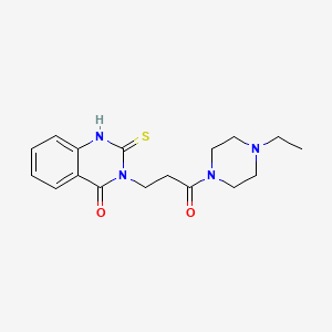 3-[3-(4-ethylpiperazin-1-yl)-3-oxopropyl]-2-sulfanylidene-1H-quinazolin-4-one