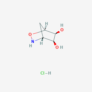 (1S,4R,5S,6S)-2-Oxa-3-azabicyclo[2.2.1]heptane-5,6-diol;hydrochloride