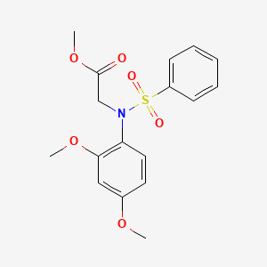 Methyl N-(2,4-dimethoxyphenyl)-N-(phenylsulfonyl)glycinate