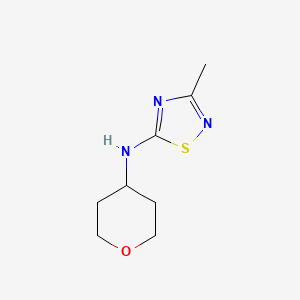 3-methyl-N-(oxan-4-yl)-1,2,4-thiadiazol-5-amine