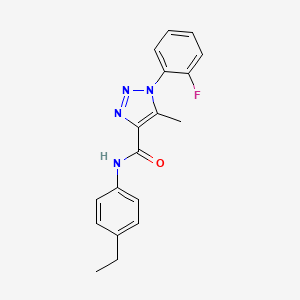 N-(4-ethylphenyl)-1-(2-fluorophenyl)-5-methyl-1H-1,2,3-triazole-4-carboxamide