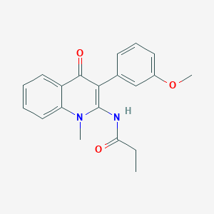 N-[3-(3-methoxyphenyl)-1-methyl-4-oxoquinolin-2-yl]propanamide