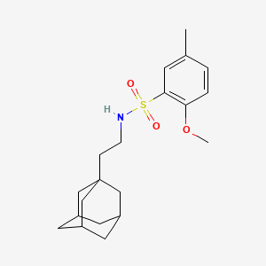 molecular formula C20H29NO3S B2509149 N-[2-(1-Adamantyl)ethyl]-2-methoxy-5-methylbenzenesulfonamide CAS No. 445473-53-0