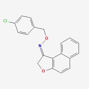 molecular formula C19H14ClNO2 B2509155 萘并[2,1-b]呋喃-1(2H)-酮 O-(4-氯苄基)肟 CAS No. 338415-17-1