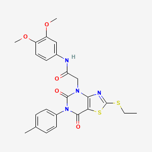 molecular formula C24H24N4O5S2 B2509162 N-(3-pyrrolidin-1-ylbutyl)indolizine-2-carboxamide CAS No. 1251673-53-6