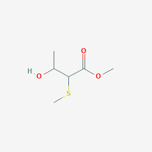 molecular formula C6H12O3S B2509174 3-羟基-2-甲硫基丁酸甲酯 CAS No. 1823908-11-7