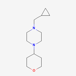 1-(Cyclopropylmethyl)-4-(oxan-4-yl)piperazine