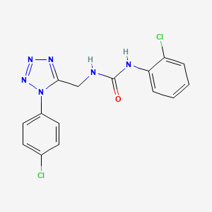 1-(2-chlorophenyl)-3-((1-(4-chlorophenyl)-1H-tetrazol-5-yl)methyl)urea