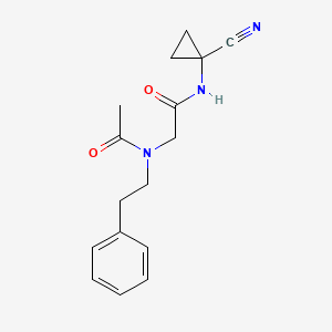 molecular formula C16H19N3O2 B2509211 N-(1-cyanocyclopropyl)-2-[N-(2-phenylethyl)acetamido]acetamide CAS No. 1445721-63-0