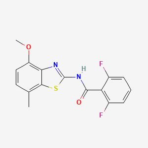 2,6-difluoro-N-(4-methoxy-7-methylbenzo[d]thiazol-2-yl)benzamide