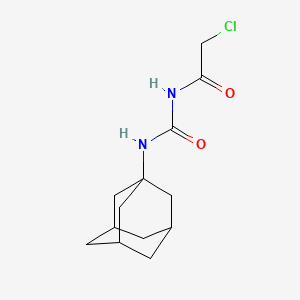 molecular formula C13H19ClN2O2 B2509216 N-[(1-adamantylamino)-oxomethyl]-2-chloroacetamide CAS No. 725711-03-5