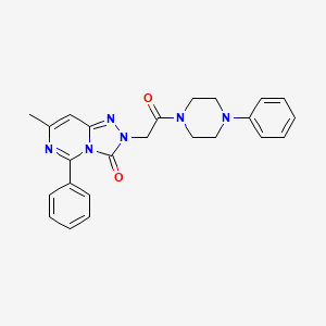 7-methyl-2-(2-oxo-2-(4-phenylpiperazin-1-yl)ethyl)-5-phenyl-[1,2,4]triazolo[4,3-c]pyrimidin-3(2H)-one