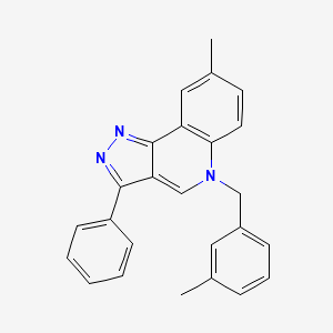 8-methyl-5-(3-methylbenzyl)-3-phenyl-5H-pyrazolo[4,3-c]quinoline