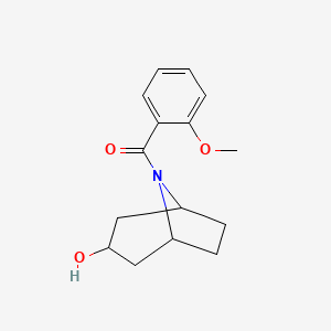 (3-Hydroxy-8-azabicyclo[3.2.1]octan-8-yl)-(2-methoxyphenyl)methanone