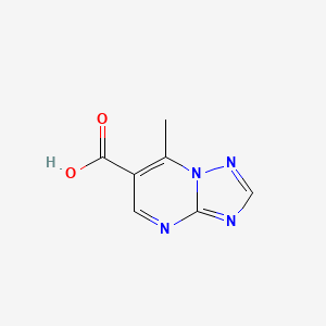 molecular formula C7H6N4O2 B2509243 7-甲基-[1,2,4]三唑并[1,5-a]嘧啶-6-羧酸 CAS No. 102170-06-9