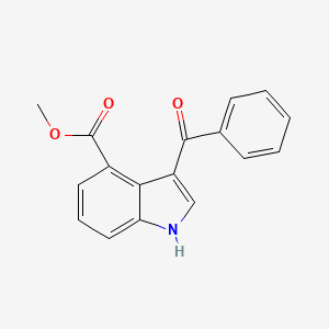 molecular formula C17H13NO3 B2509254 3-苯甲酰-1H-吲哚-4-羧酸甲酯 CAS No. 1448725-23-2