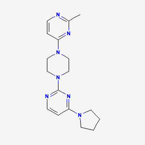2-[4-(2-Methylpyrimidin-4-yl)piperazin-1-yl]-4-(pyrrolidin-1-yl)pyrimidine