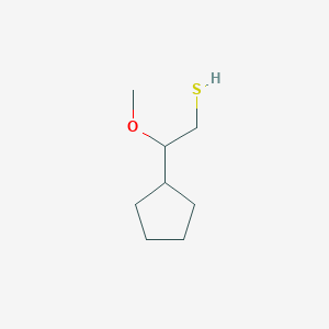 molecular formula C8H16OS B2509265 2-Cyclopentyl-2-methoxyethanethiol CAS No. 2303384-64-5
