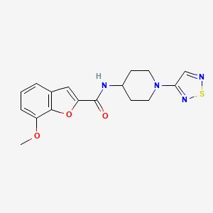 N-(1-(1,2,5-thiadiazol-3-yl)piperidin-4-yl)-7-methoxybenzofuran-2-carboxamide