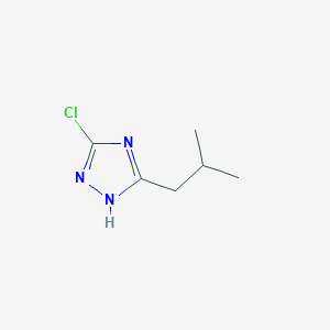 molecular formula C6H10ClN3 B2509275 3-chloro-5-(2-methylpropyl)-1H-1,2,4-triazole CAS No. 356794-59-7