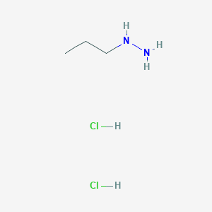 molecular formula C3H12Cl2N2 B2509276 Propylhydrazine dihydrochloride CAS No. 5039-61-2; 70629-59-3