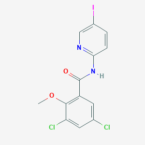 3,5-dichloro-N-(5-iodopyridin-2-yl)-2-methoxybenzamide