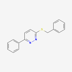 molecular formula C17H14N2S B2509297 3-(Benzylthio)-6-phenylpyridazine CAS No. 71168-80-4