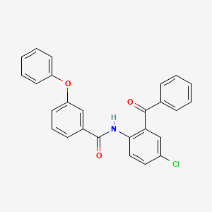 molecular formula C26H18ClNO3 B2509308 N-(2-苯甲酰基-4-氯苯基)-3-苯氧基苯甲酰胺 CAS No. 312756-22-2