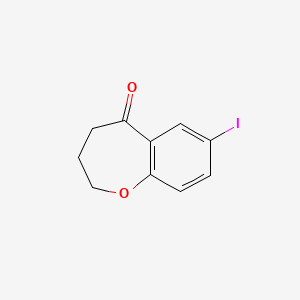 molecular formula C10H9IO2 B2509311 7-Iodo-2,3,4,5-tetrahydro-1-benzoxepin-5-one CAS No. 1094350-52-3