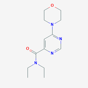 molecular formula C13H20N4O2 B2509316 N,N-diethyl-6-morpholinopyrimidine-4-carboxamide CAS No. 1909675-37-1