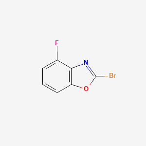 molecular formula C7H3BrFNO B2509317 2-Bromo-4-fluorobenzo[d]oxazole CAS No. 1508066-38-3