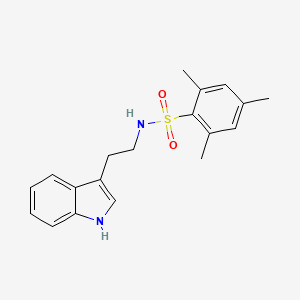 molecular formula C19H22N2O2S B2509337 N-[2-(1H-indol-3-yl)ethyl]-2,4,6-trimethylbenzenesulfonamide CAS No. 120823-40-7