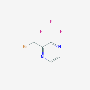 molecular formula C6H4BrF3N2 B2509340 2-Bromomethyl-3-trifluoromethylpyrazine CAS No. 1206524-20-0