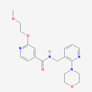 molecular formula C19H24N4O4 B2509350 2-(2-methoxyethoxy)-N-((2-morpholinopyridin-3-yl)methyl)isonicotinamide CAS No. 2034275-97-1