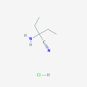 2-Amino-2-ethylbutanenitrile hydrochloride