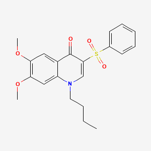 1-butyl-6,7-dimethoxy-3-(phenylsulfonyl)quinolin-4(1H)-one